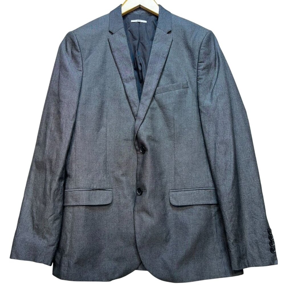 Calvin Klein Men's Slim Fit 2 Button Blazer Jackets Medium 38 Gray Pockets